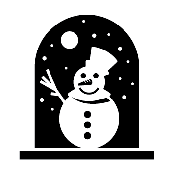 Sticker bonhomme de neige